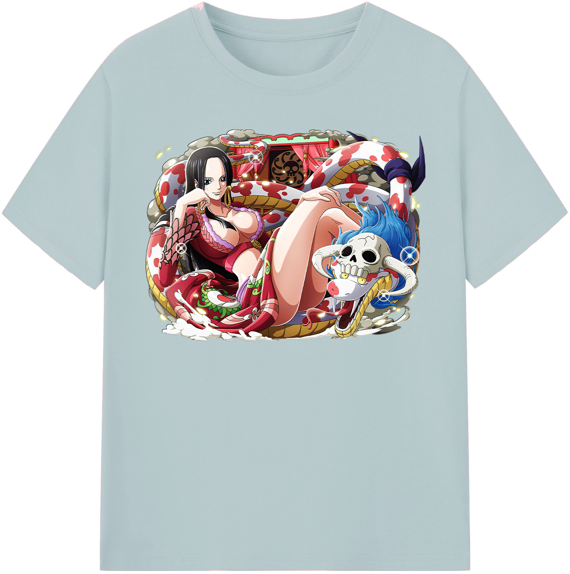 ワンピース ボア・ハンコック ONE PIECE Boa·Hancock 綿100％半袖Tシャツ（フロントプリント）